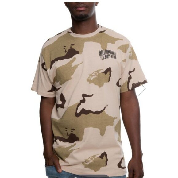 Billionaire Boys Club T-Shirt XXL Camouflage Celestial Cotton Tan Eye Mushroom - Picture 2 of 9